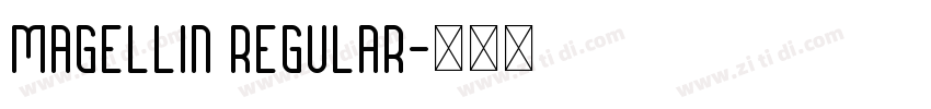 Magellin Regular字体转换